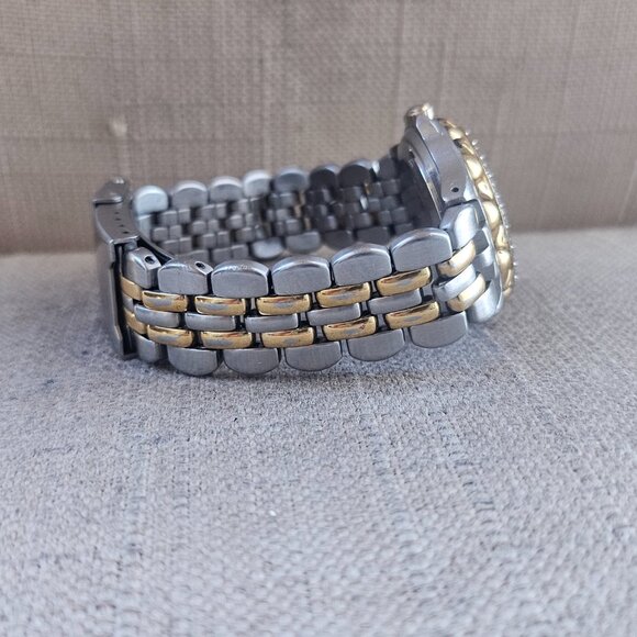 Fossil Women Wrsitwatch Crystals Accent Face Silver/Gold Tone Quartz Watch - Picture 8 of 14